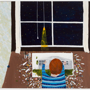 Richard Lewer, 92 Lewis Street, 2025, acrylic on laminate tabletop, 82.5 x 143.5 cm. Photo by Christian Capurro