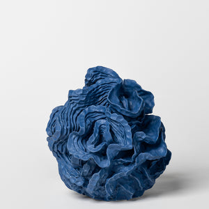 Sam Gold, Collisions of bodies, 2025, porcelain and engobe , 26 x 26 cm irreg. Photo by Connor Patterson
