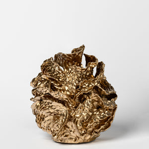 Sam Gold, Feeling so bright, I could burst, 2025, porcelain and enamel, 27 x 26 cm irreg. Photo by Connor Patterson
