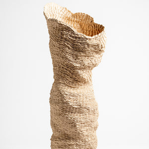 Sam Gold, Peachy, peachy, peachy!, 2018, raku mid fire, 99 x 42 cm irreg.