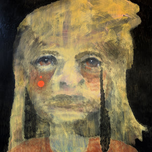 Sally Bourke, Silence Is Just A Sound, 2024, oil and acrylic on aluminium, 125 x 105 cm