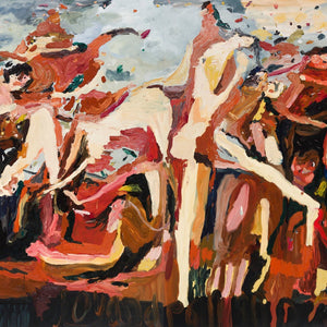 Georgia Spain, Stranger things have happened, 2023, oil on linen,  198 x 304 cm