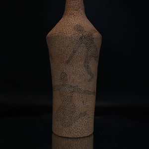 Fiona Roberts, The Last Breath 1, 2024, stoneware with underglaze, 31 x 12.5 x 12.5 cm