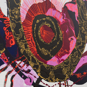 Zaachariaha Fielding at Melbourne Art Fair for Hugo Michell Gallery, 2025. Photography by Pheobe Powell