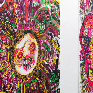 Zaachariaha Fielding at Melbourne Art Fair for Hugo Michell Gallery, 2025. Photography by Pheobe Powell