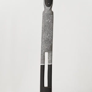 Serena Bonson, Untitled (1448-23), 2023, earth pigments on wood with powder-coated base, 138 x 13 x 13 cm