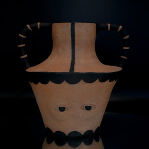 Fiona Roberts, What Lies Ahead, 2024, stoneware, acrylic paint, 23 x 24.5 x 21 cm