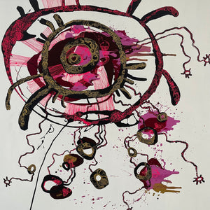 Zaachariaha Fielding, Untitled (181-23AS), 2023, acrylic and mixed media on Belgian linen, 197 x 180 cm