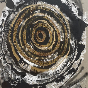 Zaachariaha Fielding, Untitled (421-23AS), 2023, acrylic and mixed media on Belgian linen, 197 x 150 cm