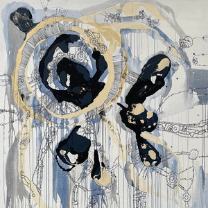 Zaachariaha Fielding, Untitled (228-23AS), 2023, acrylic and mixed media on Belgian linen, 194 x 186 cm