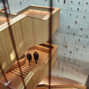 Janet Laurence’s ‘CLIFF’ at Curtin University (installation in progress), 2022. Photography by Frances Andrijich