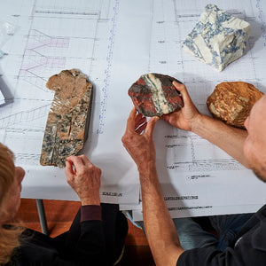 Janet Laurence’s ‘CLIFF’ at Curtin University (installation in progress), 2022. Photography by Frances Andrijich