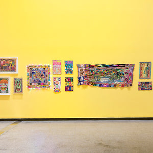 Paul Yore in 'Paul Yore: WORD MADE FLESH', Australian Centre for Contemporary Art, Melbourne, 2022. Photography by Andrew Curtis