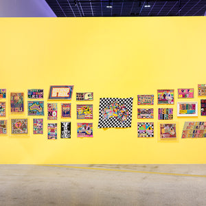 Paul Yore in 'Paul Yore: WORD MADE FLESH', Australian Centre for Contemporary Art, Melbourne, 2022. Photography by Andrew Curtis