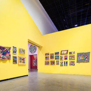 Paul Yore in 'Paul Yore: WORD MADE FLESH', Australian Centre for Contemporary Art, Melbourne, 2022. Photography by Andrew Curtis