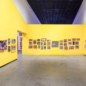 Paul Yore in 'Paul Yore: WORD MADE FLESH', Australian Centre for Contemporary Art, Melbourne, 2022. Photography by Andrew Curtis