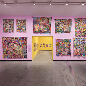 Paul Yore in 'Paul Yore: WORD MADE FLESH', Australian Centre for Contemporary Art, Melbourne, 2022. Photography by Andrew Curtis