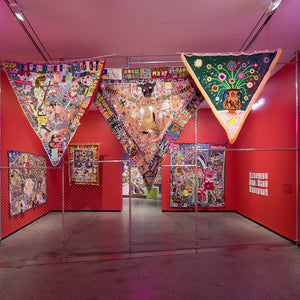 Paul Yore in 'Paul Yore: WORD MADE FLESH', Australian Centre for Contemporary Art, Melbourne, 2022. Photography by Andrew Curtis
