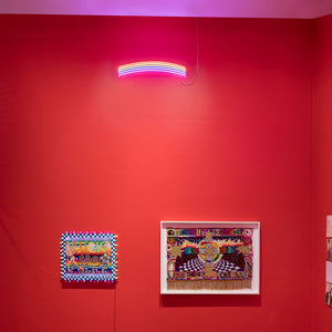 Paul Yore in 'Paul Yore: WORD MADE FLESH', Australian Centre for Contemporary Art, Melbourne, 2022. Photography by Andrew Curtis