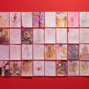 Paul Yore in 'Paul Yore: WORD MADE FLESH', Australian Centre for Contemporary Art, Melbourne, 2022. Photography by Andrew Curtis