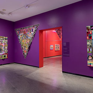 Paul Yore in 'Paul Yore: WORD MADE FLESH', Australian Centre for Contemporary Art, Melbourne, 2022. Photography by Andrew Curtis