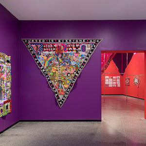 Paul Yore in 'Paul Yore: WORD MADE FLESH', Australian Centre for Contemporary Art, Melbourne, 2022. Photography by Andrew Curtis