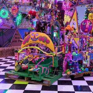 Paul Yore in 'Paul Yore: WORD MADE FLESH', Australian Centre for Contemporary Art, Melbourne, 2022. Photography by Andrew Curtis