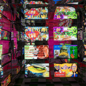 Paul Yore in 'Paul Yore: WORD MADE FLESH', Australian Centre for Contemporary Art, Melbourne, 2022. Photography by Andrew Curtis