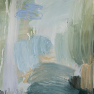 Bridie Gillman, Below, I listened., 2022, oil on linen, 183 x 137 cm