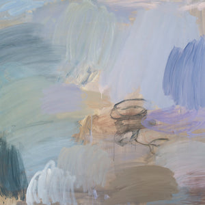 Bridie Gillman, I see a floating island over there, 2022, oil on linen 183 x 213 cm