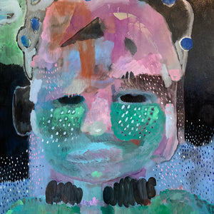 Sally Bourke, Blood makes noise, 2022, oil on linen, 132 x 112 cm