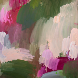 Bridie Gillman, I thought they were pretty (“Bridie, why did you buy this?”/“Bridie, kenapa kamu beli ini?”), 2020, oil on linen, 183 x 137 cm