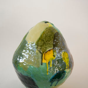 Bridie Gillman, Some afternoons, I’d bring one home (Young Coconut/Kelapa Mu-da), 2020, glazed ceramic, 30 x 26 x 26 cm