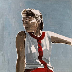 Clara Adolphs, Shimmer, 2021, oil on linen, 62 x 62 cm