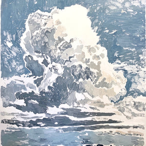 Clara Adolphs, Cumulonimbis, 2021, oil on linen, 223 x 203 cm
