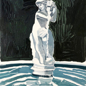 Clara Adolphs, Fountain, 2018, oil on linen, 87 x 67 cm