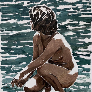 Clara Adolphs, Silent Reply (Woman II), 2023, oil on linen, 120 x 85 cm