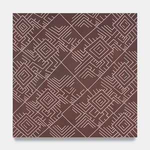 Garawan Wanambi, Marraŋu (1858-21), 2021, natural pigment with synthetic polymer fixative on board, 122 x 122 cm