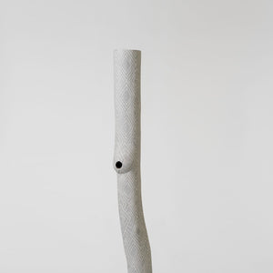 Garawan Wanambi, Marraŋu (2816-19), 2019, earth pigments on Stringybark pole, 200 x 20 cm