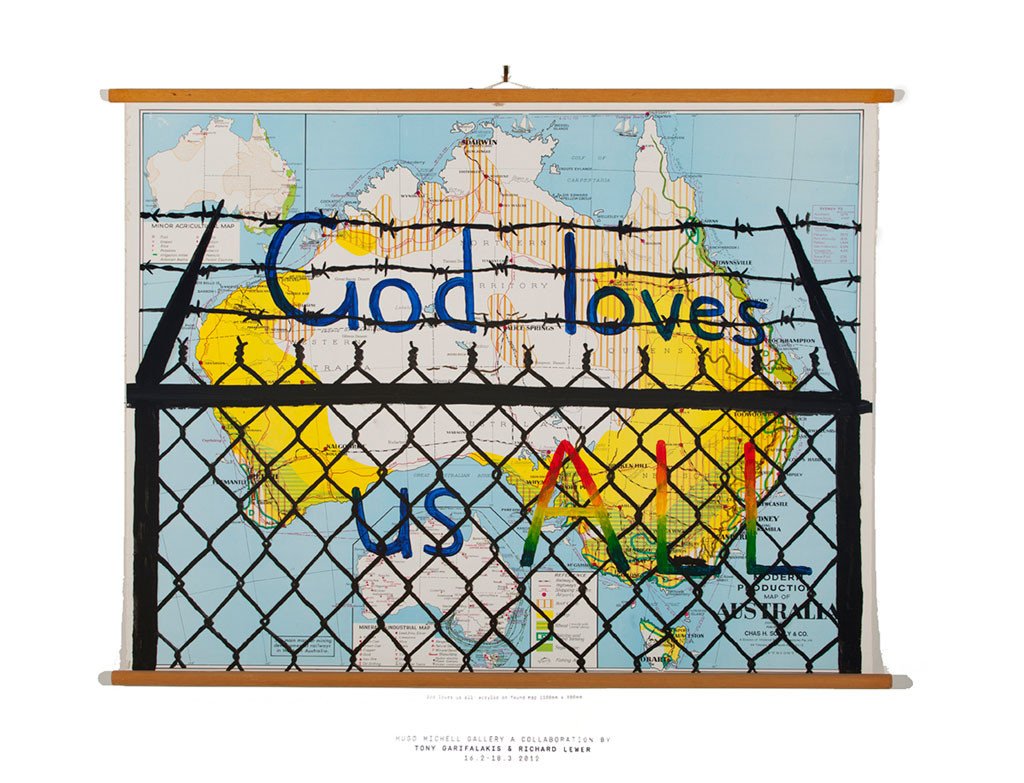 Tony Garifalakis & Richard Lewer double-sided collaboration poster