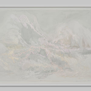Amy Joy Watson, Waves 1, 2022, watercolour and metallic thread on paper, 85 x 66 cm