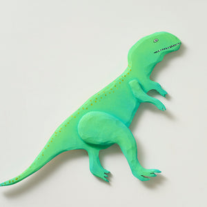 Marc Etherington, Dinosaur #2, 2022, acrylic on hand-cut board, 31 x 43 x 3 cm irreg.