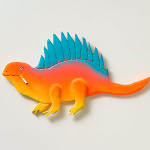 Marc Etherington, Dinosaur #2, 2022, acrylic on hand-cut board, 24 x 43 x 3 cm irreg.