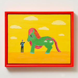 Marc Etherington, What if You Could Wish for Anything?, 2022, acrylic on board, 31.5 x 39 cm