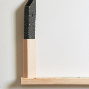 James Dodd & Henry Jock Walker, Green Candle, 2021, powder coated steel, 4 x 6.5 x 24 cm
