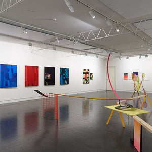 James Dodd & Henry Jock Walker's 'Low Pressure System' at Hugo Michell Gallery, 2021.