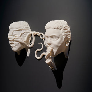 Jess Taylor, Now I Love You In The Dark, 2022, 3D printed resin and paint 37 x 62 x 18 cm, ed. of 3
