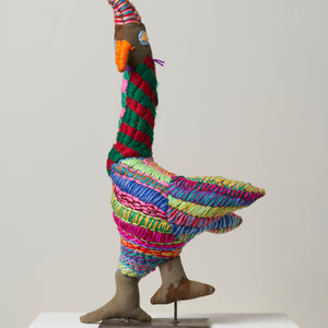 Roxanne Petrick, Rooster, 2022, mixed media, 62 x 37 x 15 cm irreg.