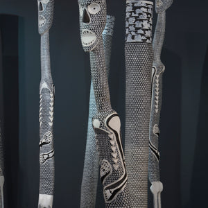 Bulthirrirri Wunynmurra in 'Yirrkala - Next Wave' at Hugo Michell Gallery, 2022