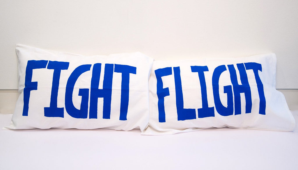 Lucas Grogan 'FIGHT/FLIGHT' pillowcase set